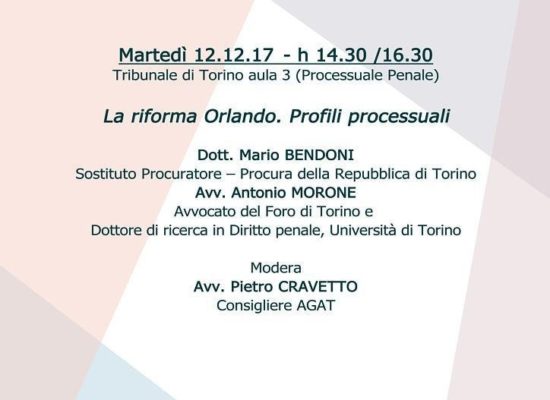 Torino, 2018 convegno maxi aula